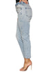 Women's Light Wash Mid Rise Jeans