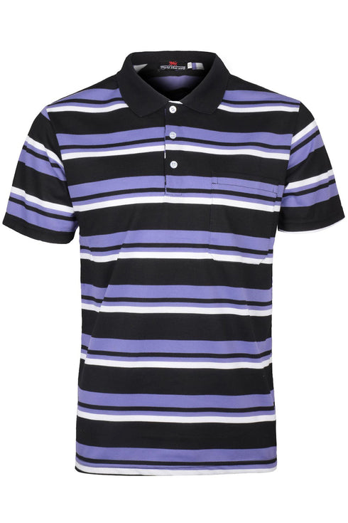 Mens Striped Polo Collar Shirts