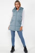 Ladies Longline Hooded Puffer Gilet
