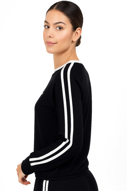 Women Crew Neck Striped Jumper