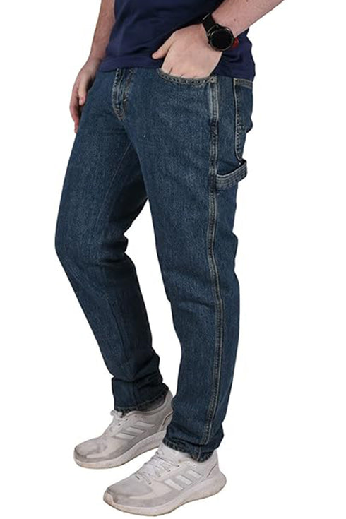 Mens Denim Straight Leg Jeans