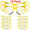 10 Pack Neon Summer Fancy Hula Glasses