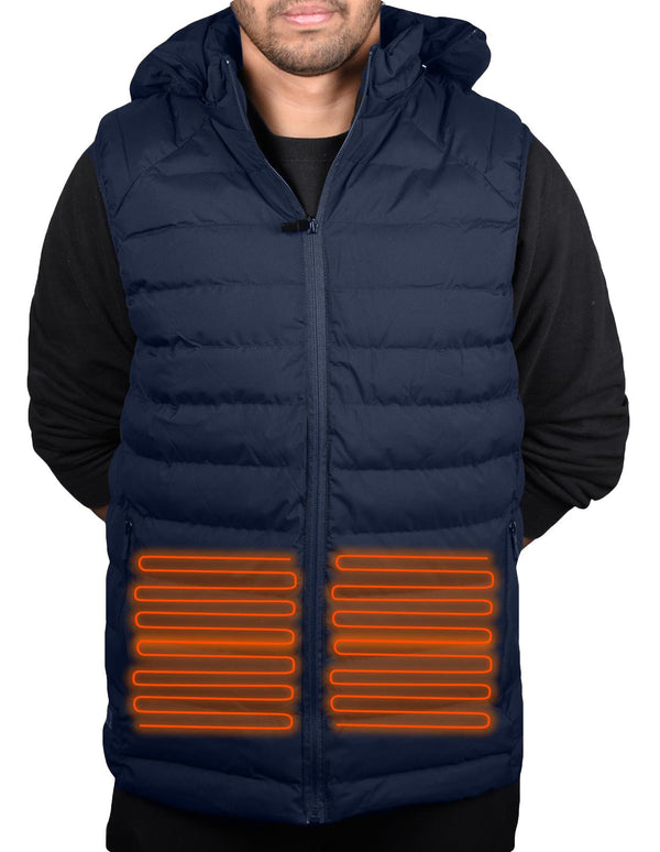 Mens Heated Hoodie Gilet
