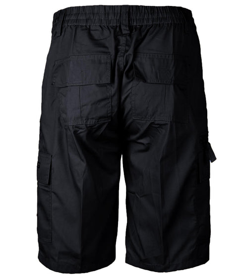 Men 3/4 Elasticated Waist Cargo Combat Shorts