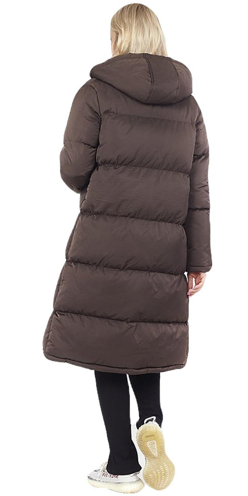 Ladies Winter Long Hooded Jacket