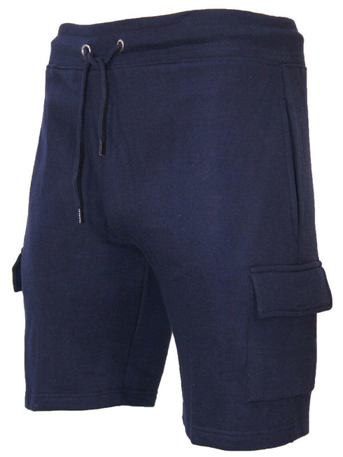 Mens Fleece Cargo Shorts