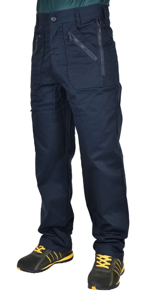 True Face Men's Heavy Duty Workwear Trouser BEN_M_Wrk_TRS_245AT_NVY_36R