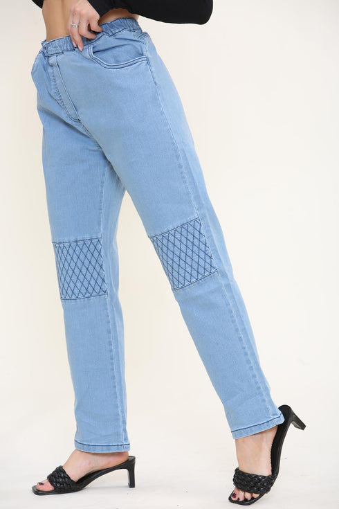 True Face Women's Jeans Bleach Wash