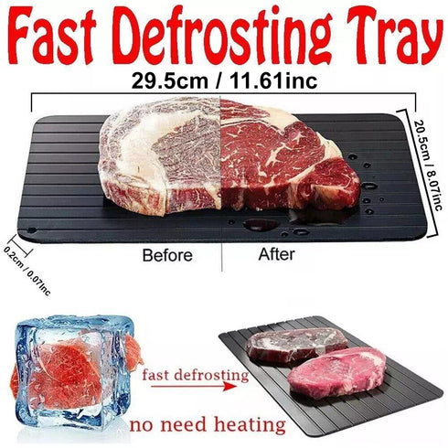 Aluminium Quick Defrost Food Plate