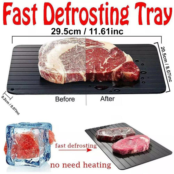 Aluminium Quick Defrost Food Plate