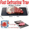 Aluminium Quick Defrost Food Plate