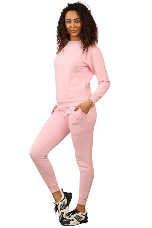 Ladies Plain Long Sleeve Tracksuit