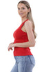 6 Pack Womens Sleeveless Slim Fit Ribbed Tank Top
