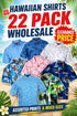 22 Pack Men’s Hawaiian Shirts Wholesale - From £3.00 Per Unit