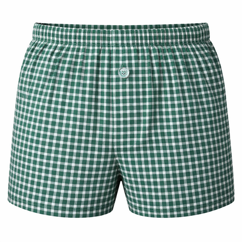 3 Pack Men's Check Woven Cotton Boxers