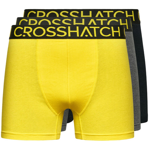 3 Pack Men’s Crosshatch Boxer Trunks