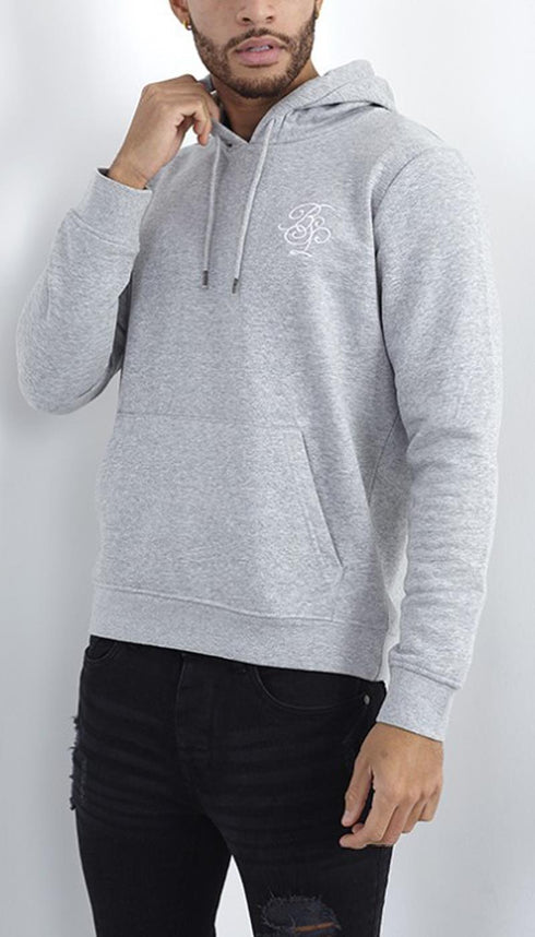 Men’s Black Pullover Hoodie with Chest Logo