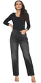 True Face Women's Black Wash Chino Trousers OG_W_Chino_0028A_BlkW_8