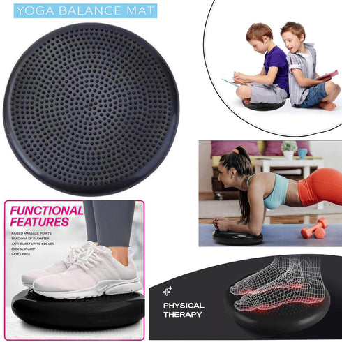 Balance Air Cushion For Massage Yoga Exercise - 1/2 Pack