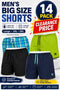 14 Pack Men’s Big Size Shorts Clearance - From £1.78 Per Unit