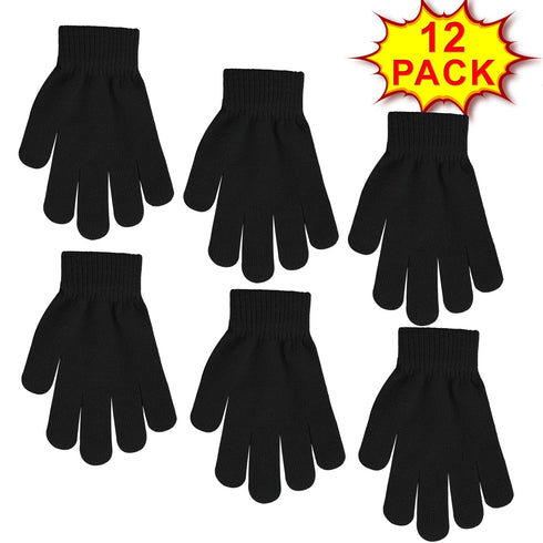 12 Pack Kids Winter Gloves