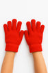 6 Pairs Kids Winter Gloves – Assorted Colours, Warm Knit Stretch Gloves