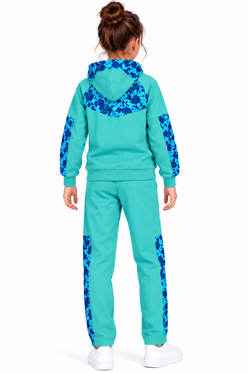 Kid's Sublimation Tracksuit - Hoodie and Open Hem Joggers