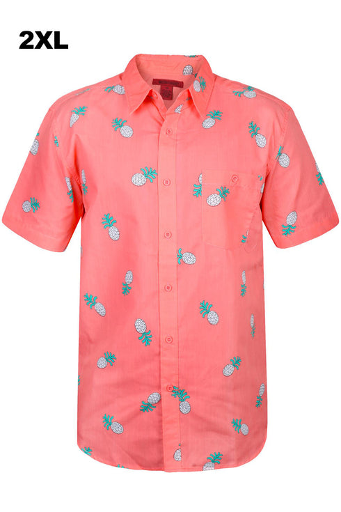 26 Pack Men’s Assorted Short Sleeve Beach Shirts - From £3.46 Per Unit