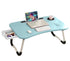 Folding Laptop Table with Storage Drawer
