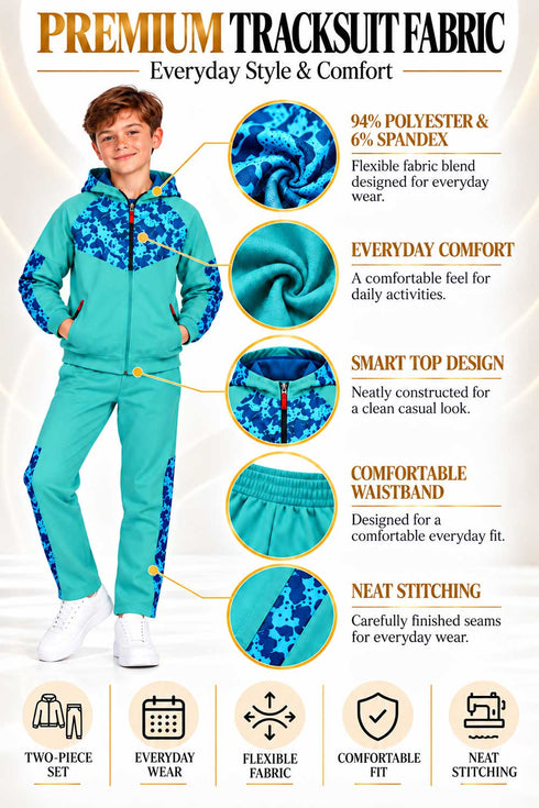 Kid's Sublimation Tracksuit - Hoodie and Open Hem Joggers