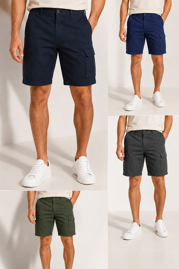 Men’s Cargo Shorts – Casual Poly cotton Summer Shorts