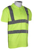 Men's Yellow Hi-Vis Polo Shirt - Reflective Workwear (15 or 30 Pack)