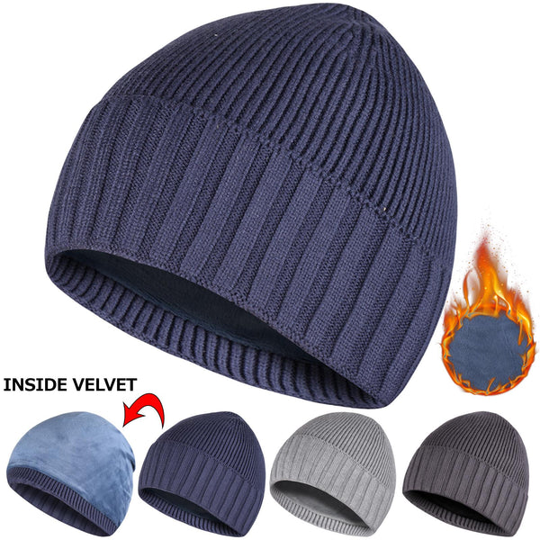 Soft Velvet Strechable Beanie Cap