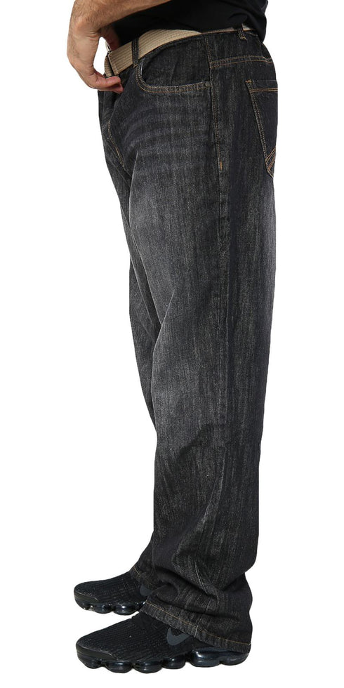 Men’s Dark Wash Loose Fit Jeans