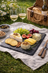 Natural Slate Serving Board – Rustic Stone Cheese & Charcuterie Platter for Appetisers, Sushi & Desserts
