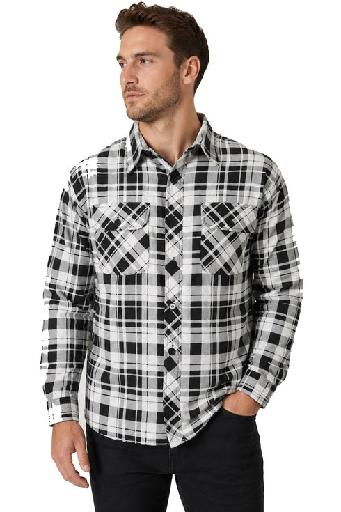 Mens Sherpa Padded Winter Shirt