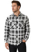 Mens Sherpa Padded Winter Shirt
