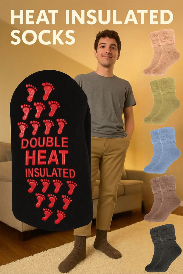 Premium Heat Insulated Winter Socks for Men – Double Heat Protection, Ultra Warm & Cozy