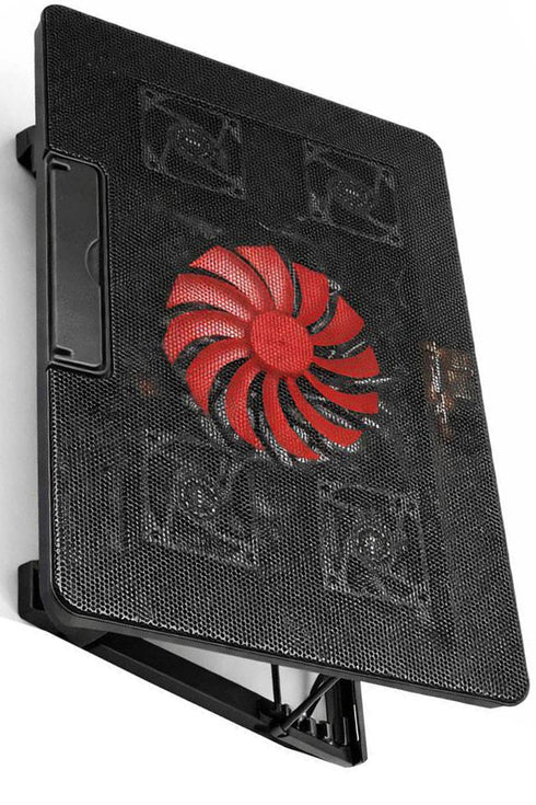 5 Fan Laptop Cooling Pad – Adjustable USB Laptop Stand