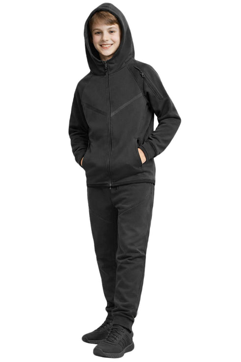 Kids Fleece Zip Up Tracksuit with Hoodie