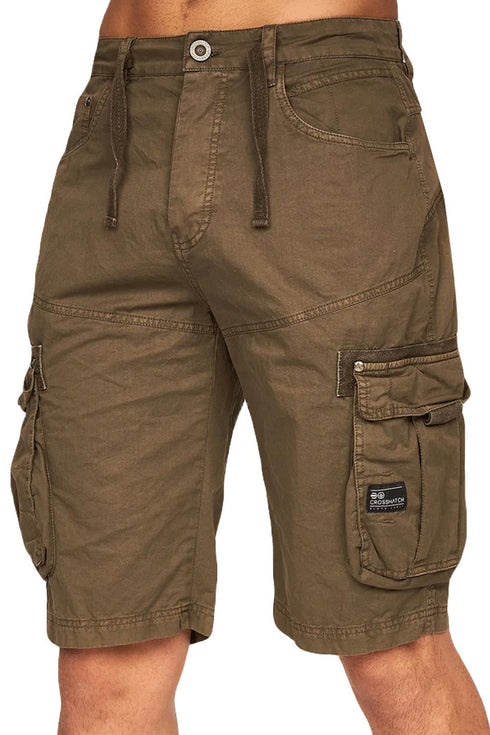 Crosshatch Mens Knee Length Cargo Shorts