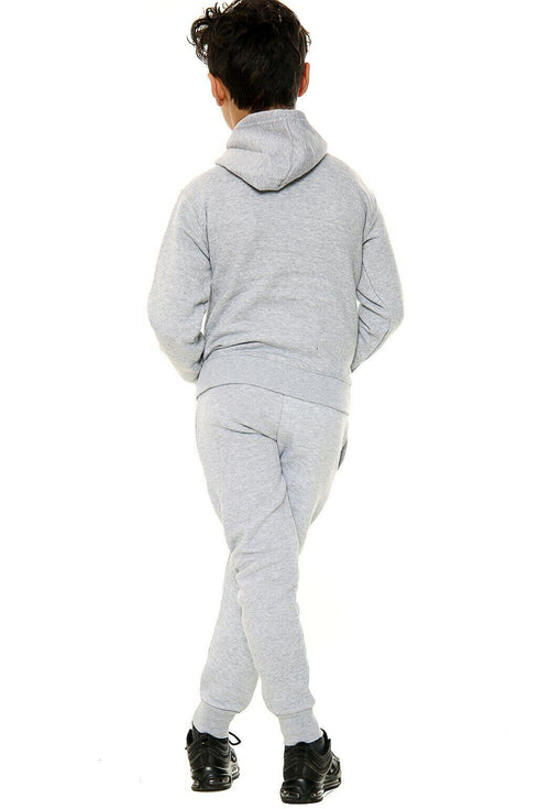 Kids Plain No Cord Tracksuit Set