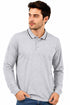 Men’s Long Sleeve Tipping Plain Polo Shirt