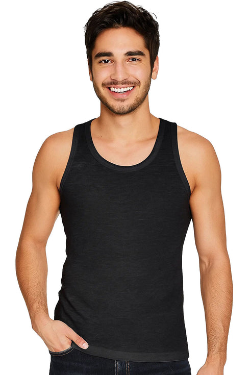 7 Pack Mens Plain Cotton Summer Vest - Assorted