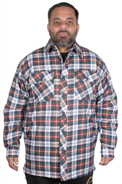 Mens Sherpa Fur Lined Collar Shirt