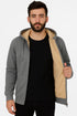 Men’s Fleece-Lined Zip Up Hoodie – Warm Winter Sherpa Jacket with Hood