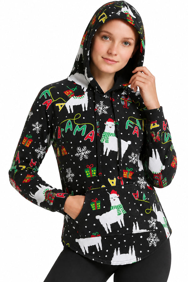 Velvet Christmas Pullover Hoodie - XS/S