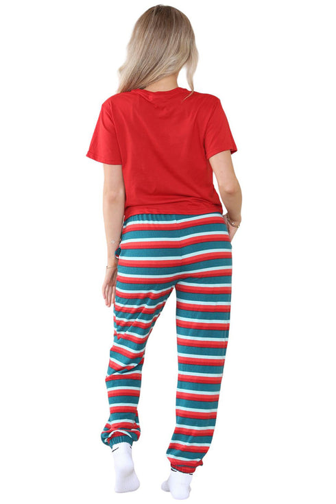 Womens Merry Christmas Printed Pyjamas Set