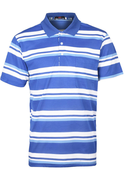 Mens Striped Polo Collar Shirts