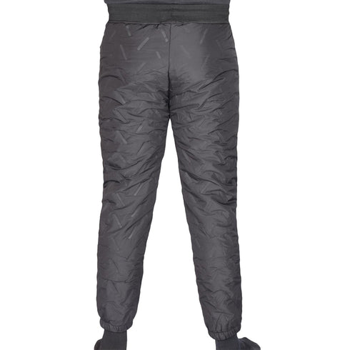 Men’s Winter Jogger Pants – Warm Quilted Insulated Drawstring Trousers with Zipper Pockets